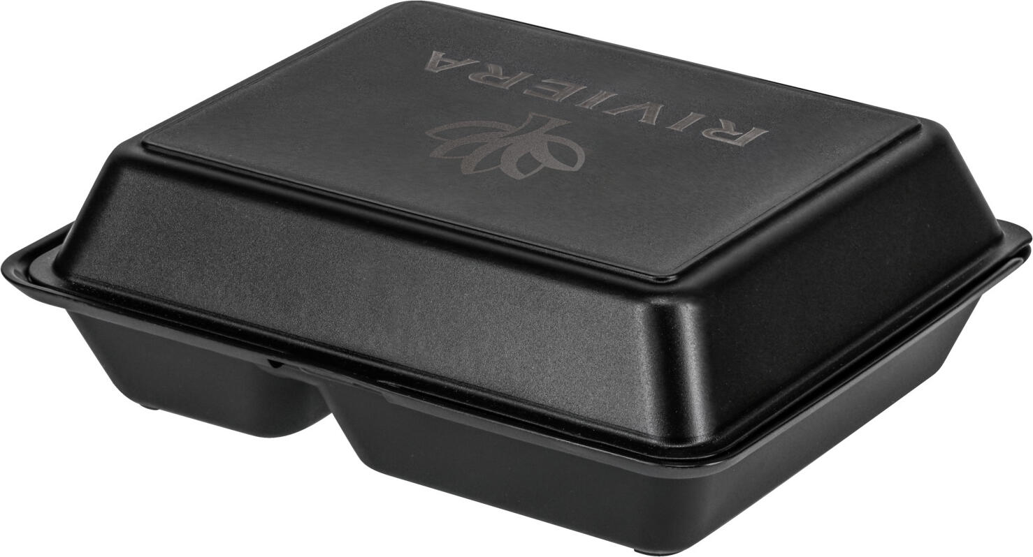 elasto Yari Reusable Rectangular Burger Box Set of 25 Pieces, 1200ml BPA-free Polypropylene Food Container, 20.3 x 25.2 x 8.4 cm, Microwave and Dishwasher Safe, Made in Germany