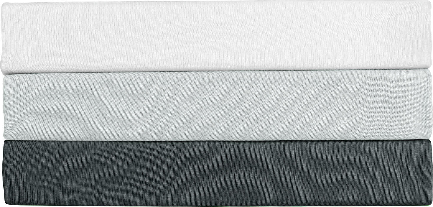 LUSINI Solutions GmbH Vancouver Jersey Fitted Sheet, 140-160x200-220 cm, 97% Cotton 3% Spandex, OEKO-TEX Standard 100, Non-Iron, Extra Soft