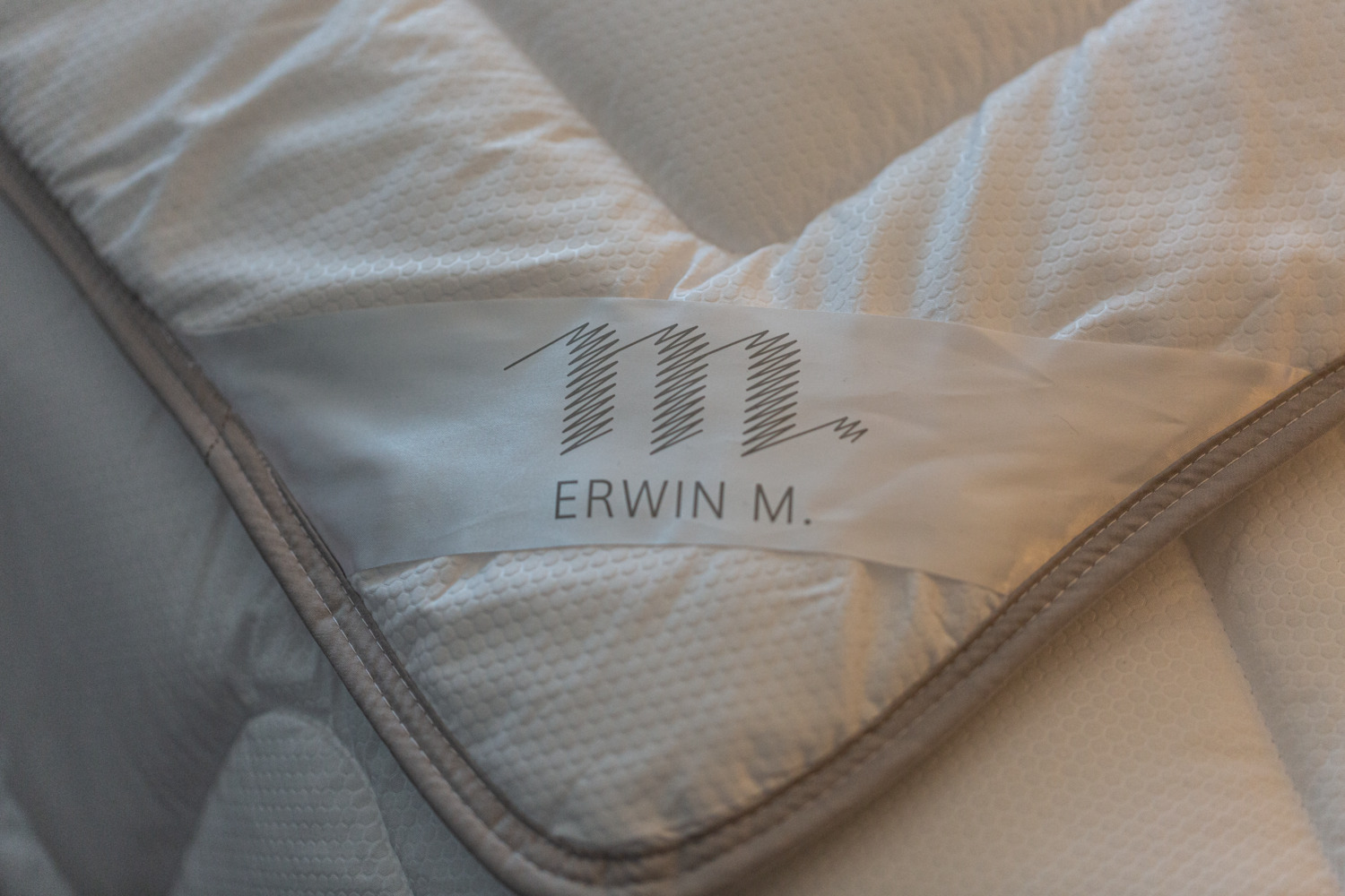 ERWIN M. Auriga Fiber Pillow, 60x80 cm, White, 100% Polyester Hollow Fibre, Sanitised, OEKO-TEX Standard 100, Adjustable Filling with Zip