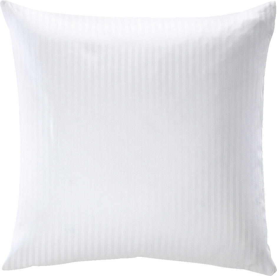 PULSIVA Satina 10 mm Bed Linen Set, 100% Cotton Satin, 207 TC, White, 155x220 cm Duvet Cover and 80x80 cm Pillowcase, Hotel Closure, OEKO-TEX Certified