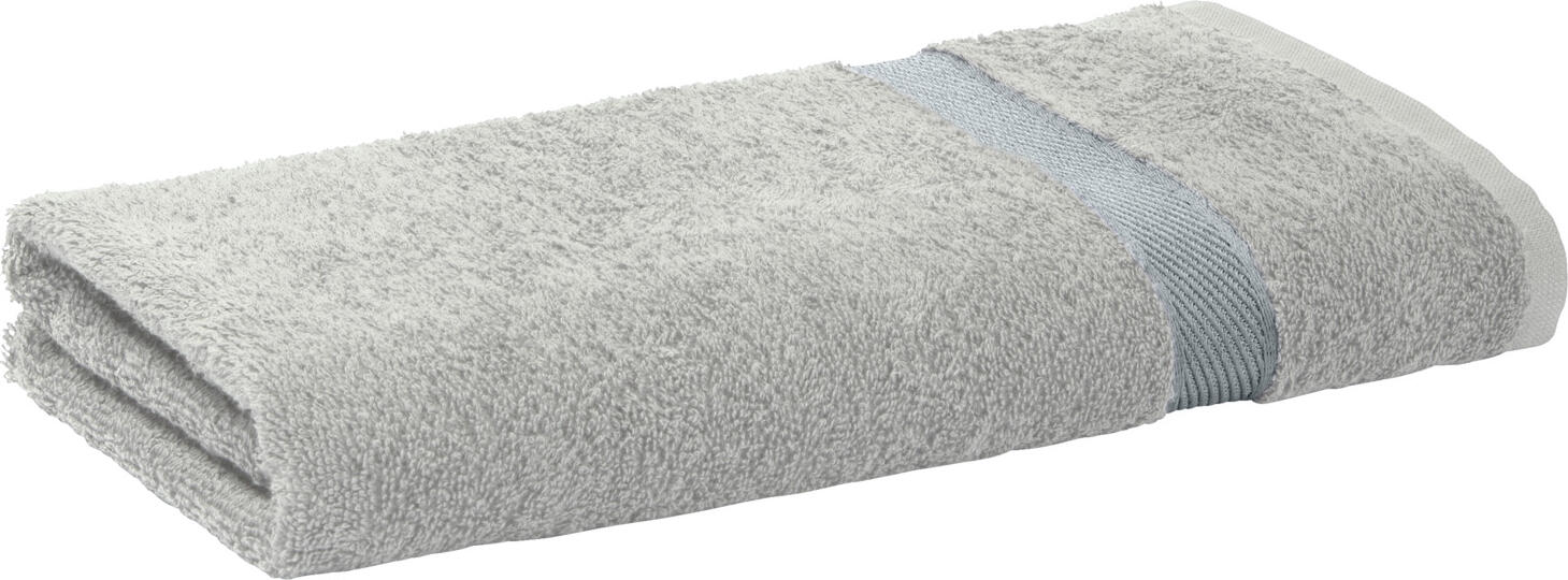 LUSINI Valencia Uni Hand Towel, 100% Cotton Walk Terry, 50x100 cm, Absorbent and Quick-Drying, OEKO-TEX Standard 100 Certified, Stone-Grey