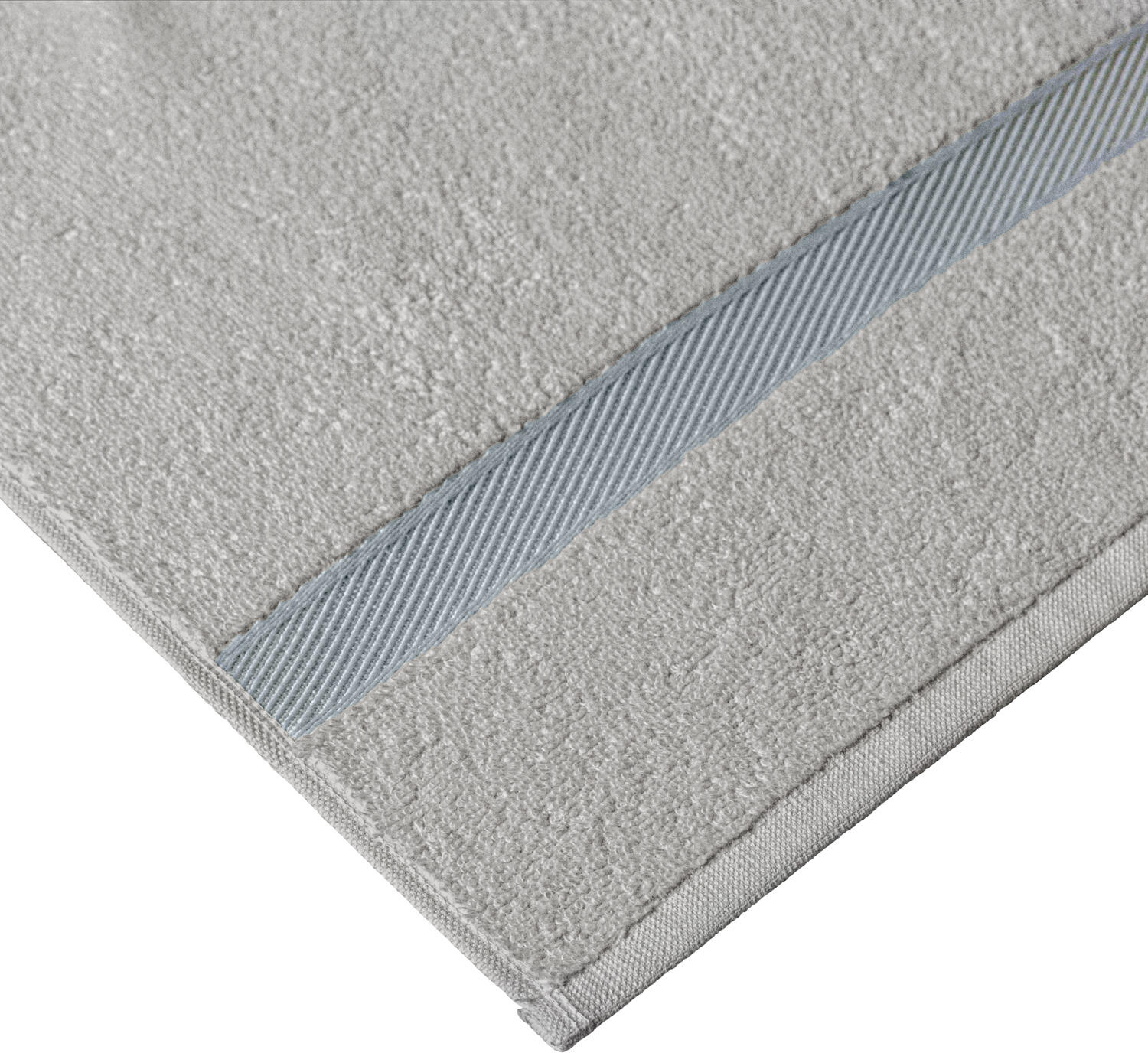 LUSINI Valencia Uni Hand Towel, 100% Cotton Walk Terry, 50x100 cm, Absorbent and Quick-Drying, OEKO-TEX Standard 100 Certified, Stone-Grey