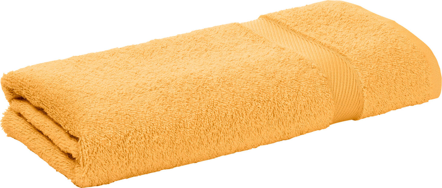 ERWIN M. LUSINI Solutions GmbH Towel Valencia Uni Handtuch Valencia Uni Towel Valencia Uni; 50x100 cm (WxL); amber Handtuch Valencia Uni; 50x100 cm (BxL); bernstein 100% cotton. Weight approx. 460 g/m². First-class walk  terry hand towel in numerous colors. extremely durable, absorbent and easy to clean. Cuddly soft top quality, dimensionally stable and no warping of the border. Excellent to combine. Personalization possible. 100 % Baumwolle. Gewicht ca. 460 g/m². Intensivfarben: braun, dunkelblau, graphit. Erstklassiges Walkfrottier Handtuch in zahlreichen Farben. Äußerst strapazierfähig, saugfähig und pflegeleicht. Kuschelweiche Spitzenqualität, formstabil und kein Verziehen der Borte. Hervorragend zu kombinieren. Personalisierung möglich.