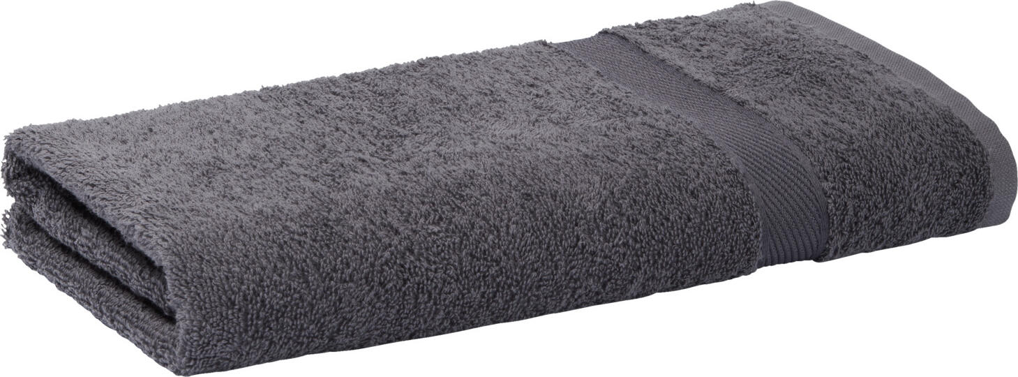 ERWIN M. LUSINI Solutions GmbH Towel Valencia Uni Handtuch Valencia Uni Towel Valencia Uni; 50x100 cm (WxL); graphite Handtuch Valencia Uni; 50x100 cm (BxL); graphit 100% cotton. Weight approx. 460 g/m². First-class walk  terry hand towel in numerous colors. extremely durable, absorbent and easy to clean. Cuddly soft top quality, dimensionally stable and no warping of the border. Excellent to combine. Personalization possible. 100 % Baumwolle. Gewicht ca. 460 g/m². Intensivfarben: braun, dunkelblau, graphit. Erstklassiges Walkfrottier Handtuch in zahlreichen Farben. Äußerst strapazierfähig, saugfähig und pflegeleicht. Kuschelweiche Spitzenqualität, formstabil und kein Verziehen der Borte. Hervorragend zu kombinieren. Personalisierung möglich.