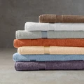 ERWIN M. LUSINI Valencia Uni Face Towel, 100% Cotton Walk Terry, 50 x 100 cm, Graphite, OEKO-TEX Standard 100, Absorbent and Durable