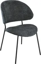 VEGA LUSINI Solutions GmbH Upholstered chair Lindo Bouclé Polsterstuhl Lindo Bouclé Upholstered chair Lindo Bouclé; 55x65x85 cm (WxDxH); seat black, base black Polsterstuhl Lindo Bouclé; 55x65x85 cm (BxTxH); Sitz schwarz, Gestell schwarz Elegant upholstered chair with trendy bouclé fabric cover (100% polyester) and powder-coated steel frame. Ergonomic seat shell. Suitable for indoor use only. Supplied assembled. Eleganter Polsterstuhl mit trendigem Bouclé-Stoffbezug (100 % Polyester) und pulverbeschichtetem Stahlgestell. Ergonomische Sitzschale. Nur für den Innenbereich geeignet. Lieferung erfolgt montiert.