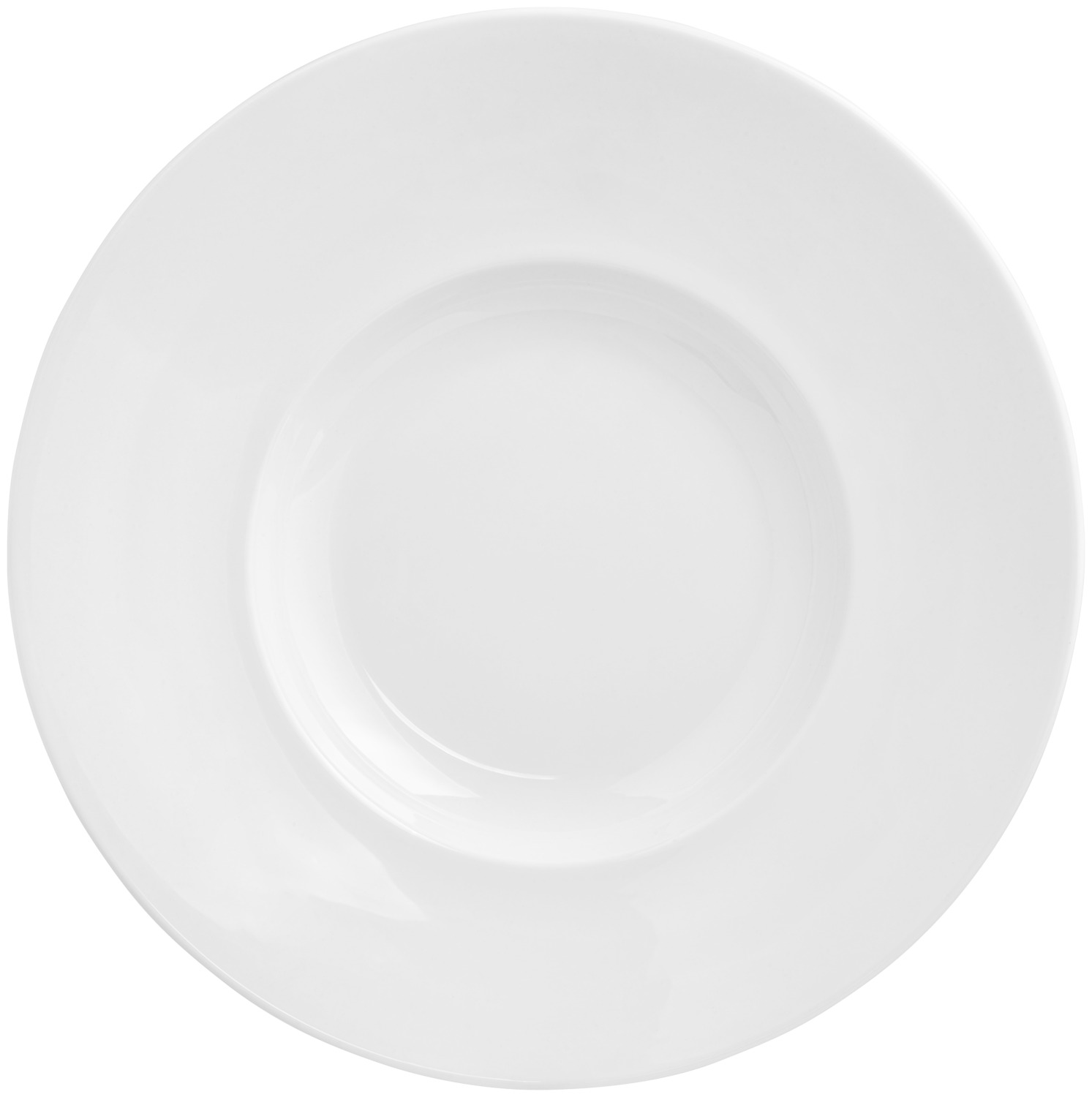 VEGA Base Pasta Plate, White Porcelain, 33 cm Diameter, 900 ml, Professional Catering, Dishwasher and Microwave Safe, Set of 4
