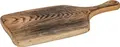 VEGA Burno Serving Board, Solid Oak Wood Platter with Burnt Oiled Finish, Rectangular Food Board, 40 x 20 x 2 cm, Brown