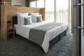 LUSINI Solutions GmbH Venedig 8 mm Pillow Cover Set of 10, 100% Mercerised Cotton, 70x90 cm, White, Damask Stripe, OEKO-TEX Standard 100