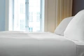 LUSINI Solutions GmbH Venedig 8 mm Pillow Cover Set of 10, 100% Mercerised Cotton, 70x90 cm, White, Damask Stripe, OEKO-TEX Standard 100