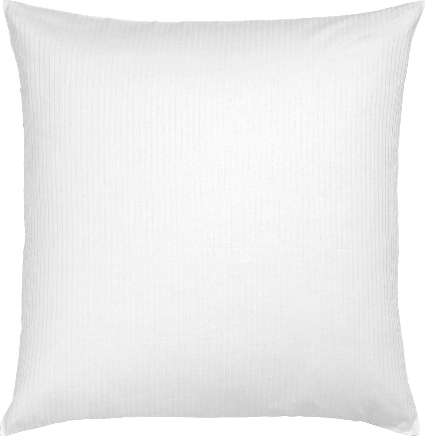 ERWIN M. LUSINI Solutions GmbH Value pack pillow cover Venedig 8 mm Vorteilspack Kissenbezug Venedig 8 mm Value pack pillow cover Venedig 8 mm; 80x80 cm (LxW); white; 10 piece / pack Vorteilspack Kissenbezug Venedig 8 mm; 80x80 cm (LxB); weiß; 10 Stück / Pack 100 % cotton. Weight approx. 140 g/m². Elegant pillowcase with damask stripe pattern (8 mm wide). Retains the specified size after three washes. With hotel fastening and bow darts. Mercerised. Thread count (TC) thread density: 180 threads per inch. Weave type: Damask 100 % Baumwolle. Gewicht ca. 140 g/m². Eleganter Kissenbezug mit Damast-Streifenmuster (8 mm breit). Erhält nach dreimaligen Waschen die angegebene Größe. Mit Hotelverschluss und Bogenabnähern. Mercerisiert. Thread Count (TC) -Fadendichte: 180 Fäden je Inch Webart: Damast