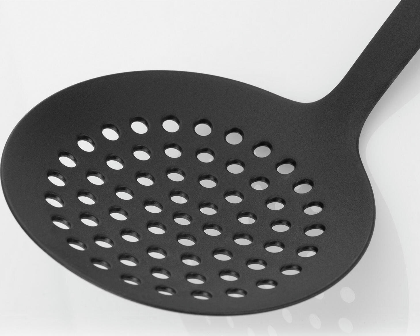 Westmark Gentle Skimmer, High-Quality Polyamide, Heat Resistant up to 210°C, Safe for Coated Cookware, Black, 32.2 x 11.8 cm