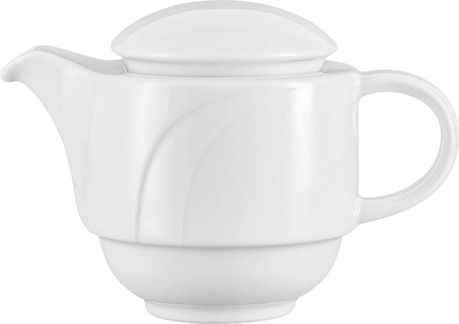 PULSIVA LUSINI Solutions GmbH Coffee pot Melody Kaffeekännchen Melody Coffee pot Melody; 350 ml, 16.5x11 cm (ØxH); white; 6 piece / pack Kaffeekännchen Melody; 350 ml, 16.5x11 cm (ØxH); weiß; 6 Stück / Pack Small white porcelain coffee pot with lid. With elegant relief. Extremely robust. Dishwasher safe and microwaveable. Weißes Kaffeekännchen mit Deckel aus Porzellan. Mit elegantem Relief. Äußerst robust. Spülmaschinenfest und mikrowellengeeignet.
