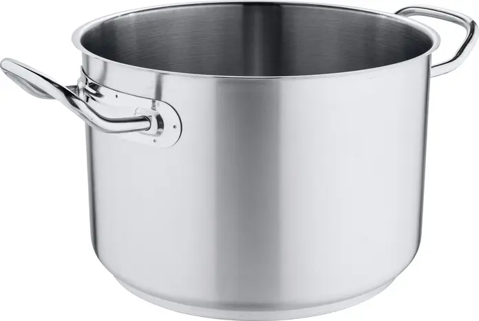 Oala Pulsiva Meat stew Chef, 7.2L din Otel Inoxidabil 18/0, 24x17 cm, Baza Sandwich pentru Inductie, Gaz, Electric, Argintiu Mat