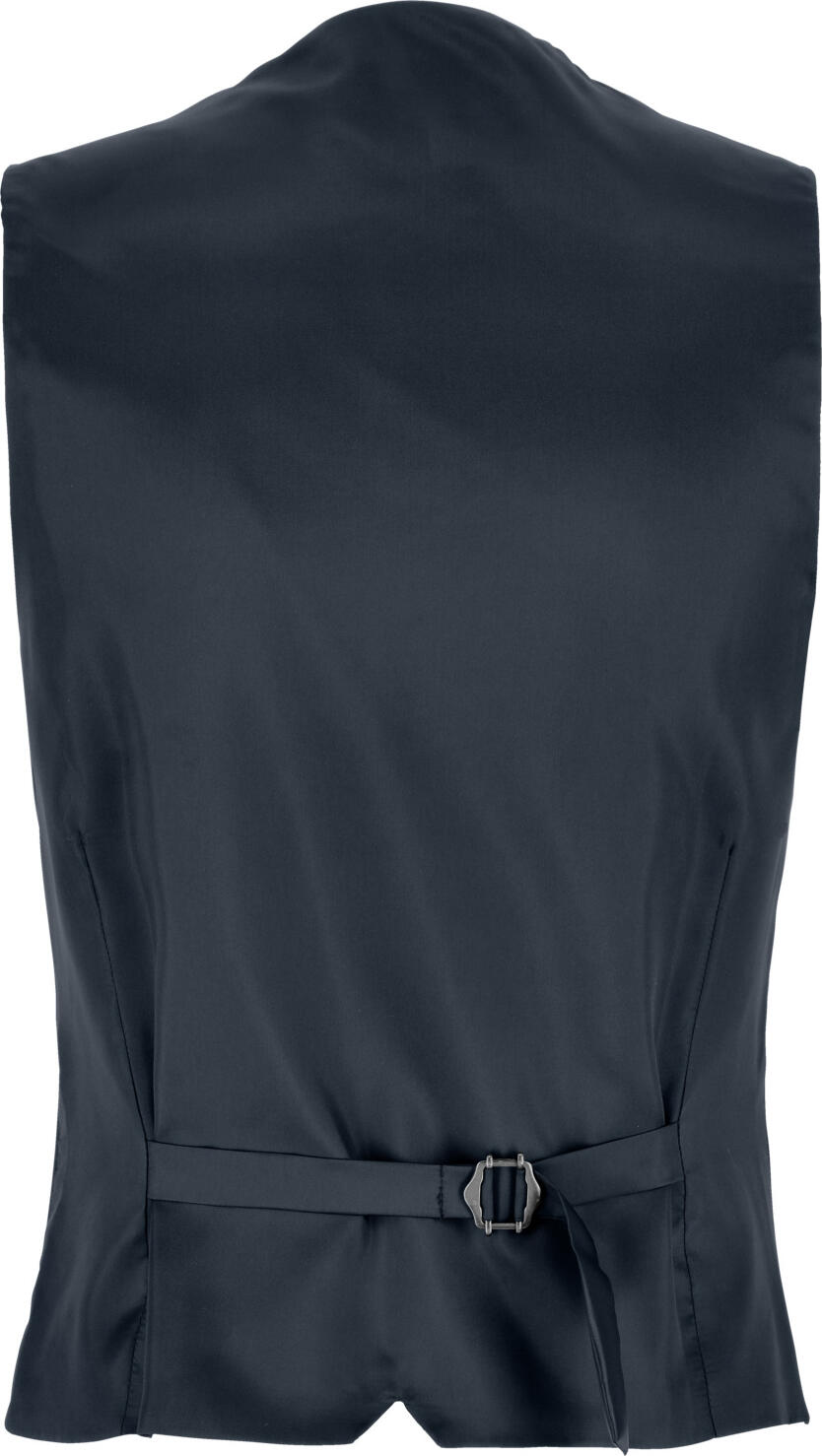 Vest Jobeline Tommy pentru barbati, croiala Slim Fit, din amestec de lana cu decolut V, 6 nasturi si 3 buzunare pipate, Navy