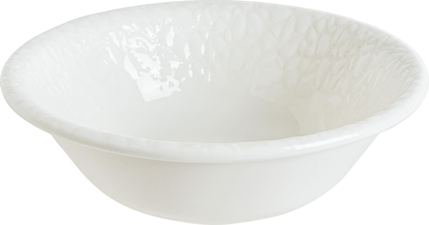 Bonna Marlena Bowl Set of 12, White Hard Porcelain, 400ml, 16cm Diameter, Impact and Chip Resistant, Dishwasher and Microwave Safe