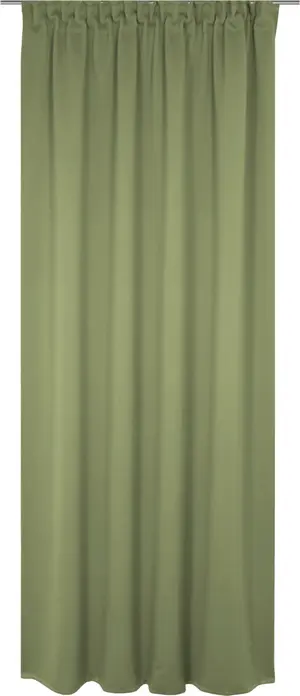 LUSINI Granat Blackout Curtain, Basswood Green, 142x145 cm, 100% Polyester, 245 g/m², Flame Retardant DIN 4102 B1, OEKO-TEX Standard 100, Opaque