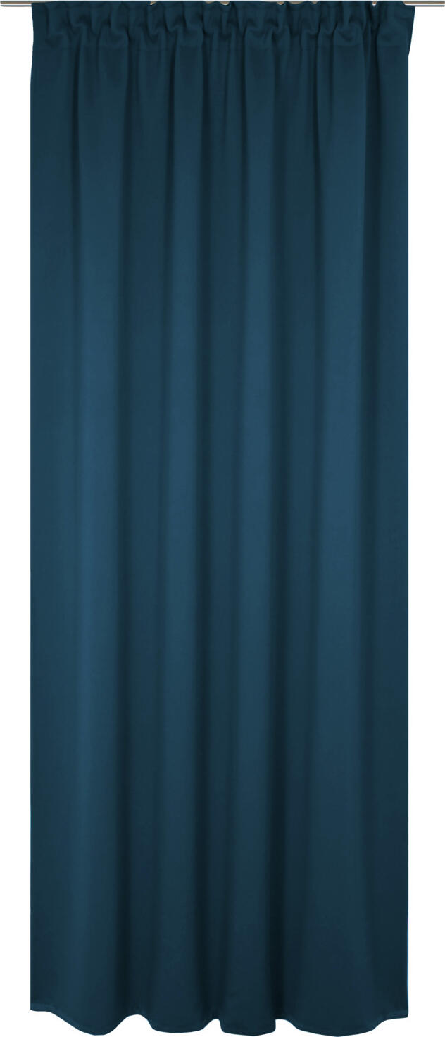 LUSINI Solutions GmbH Granat Blackout Curtain, Dark-Blue, 142x145 cm, 100% Polyester, Opaque, Flame Retardant DIN 4102 B1, OEKO-TEX Standard 100
