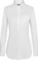 Jobeline Women's Chef Jacket Advanced, WERIN TEC Light, 58% Cotton 42% Polyester, Breathable Stretch Fabric, Long Sleeves, White, Size 46