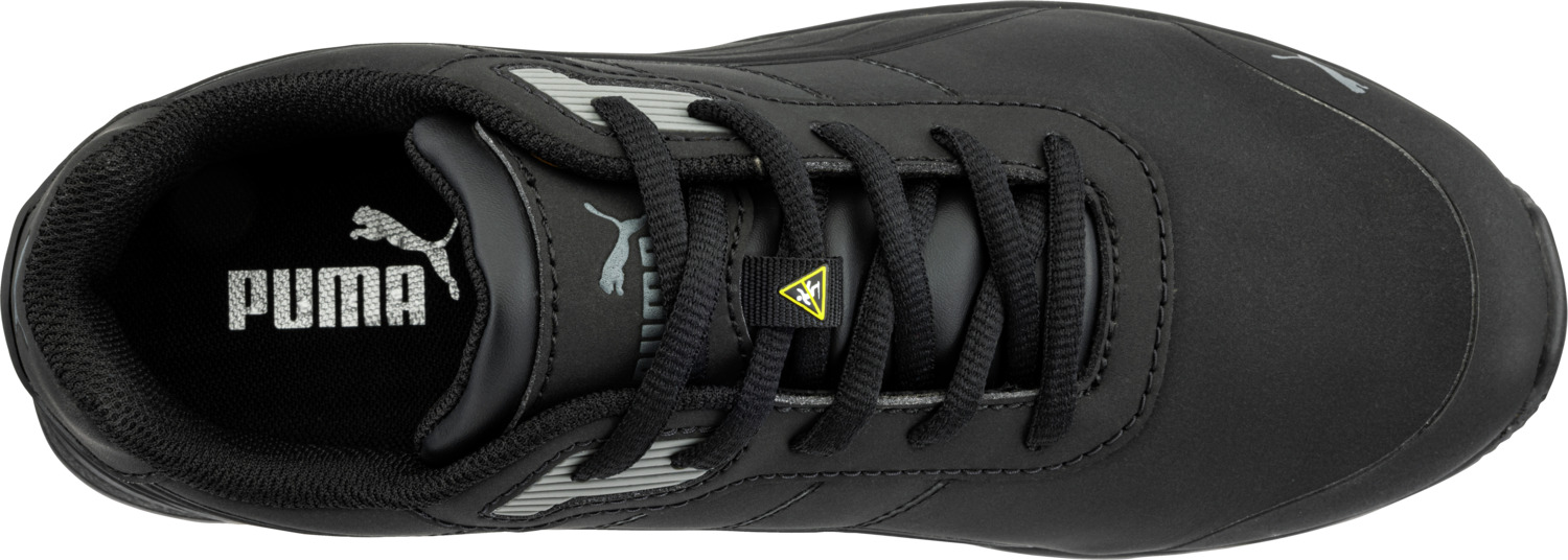Защитная обувь Puma Safety Bounce S3, микрофибра, композитный подносок, нескользящая подошва Grippaz, стелька evercushion MAX, размер EU 47, черный