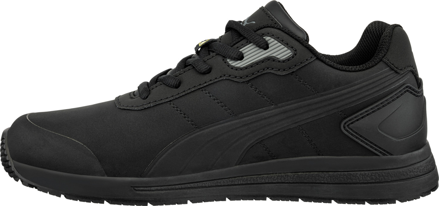 Защитная обувь Puma Safety Bounce S3, микрофибра, композитный подносок, нескользящая подошва Grippaz, стелька evercushion MAX, размер EU 47, черный