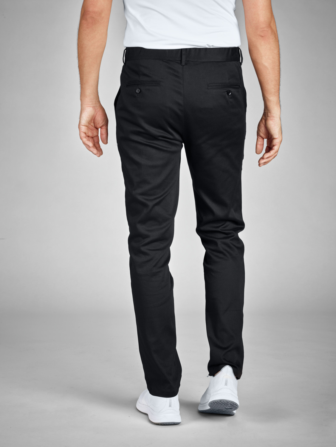 Jobeline Eddie Men's Professional Service Chinos, Size 46, Tapered Leg, Stretch Waistband, 69% Cotton 28% Polyester 3% Spandex, Breathable Functional Trousers