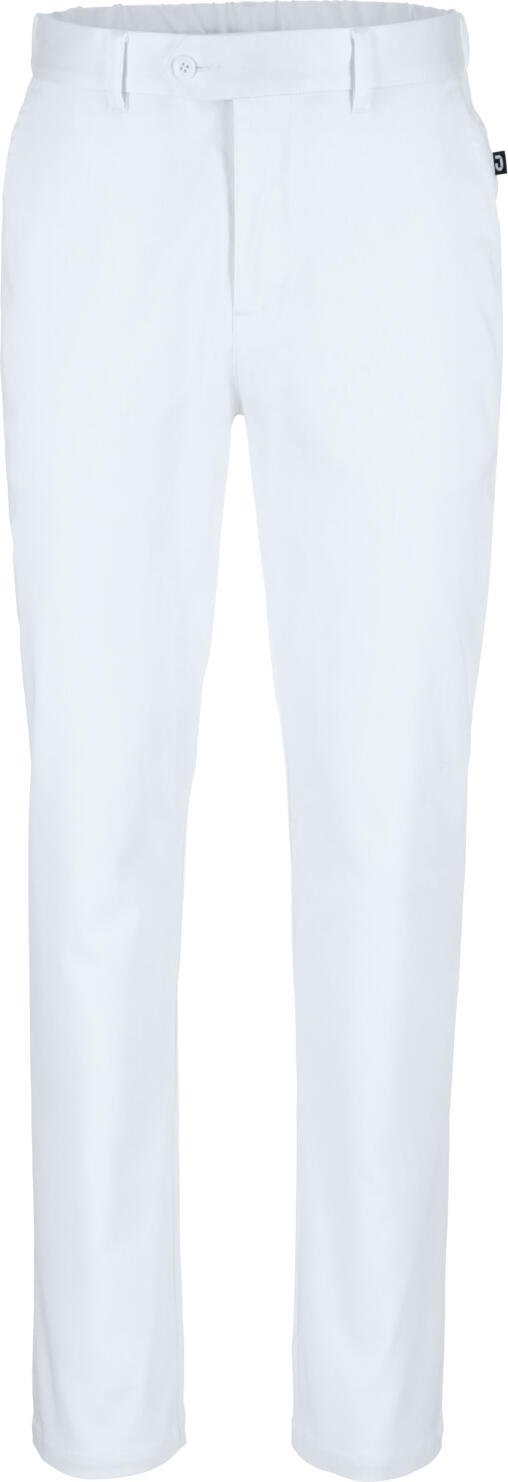 Pantaloni Chino Profesionisti Jobeline Eddie pentru Barbati, Culoare: Alb, Croiala Conica, Talie Elasticata, 69% Bumbac 28% Poliester 3% Spandex, Respirabili