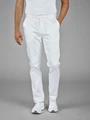 Pantaloni Chino Profesionisti Jobeline Eddie pentru Barbati, Culoare: Alb, Croiala Conica, Talie Elasticata, 69% Bumbac 28% Poliester 3% Spandex, Respirabili