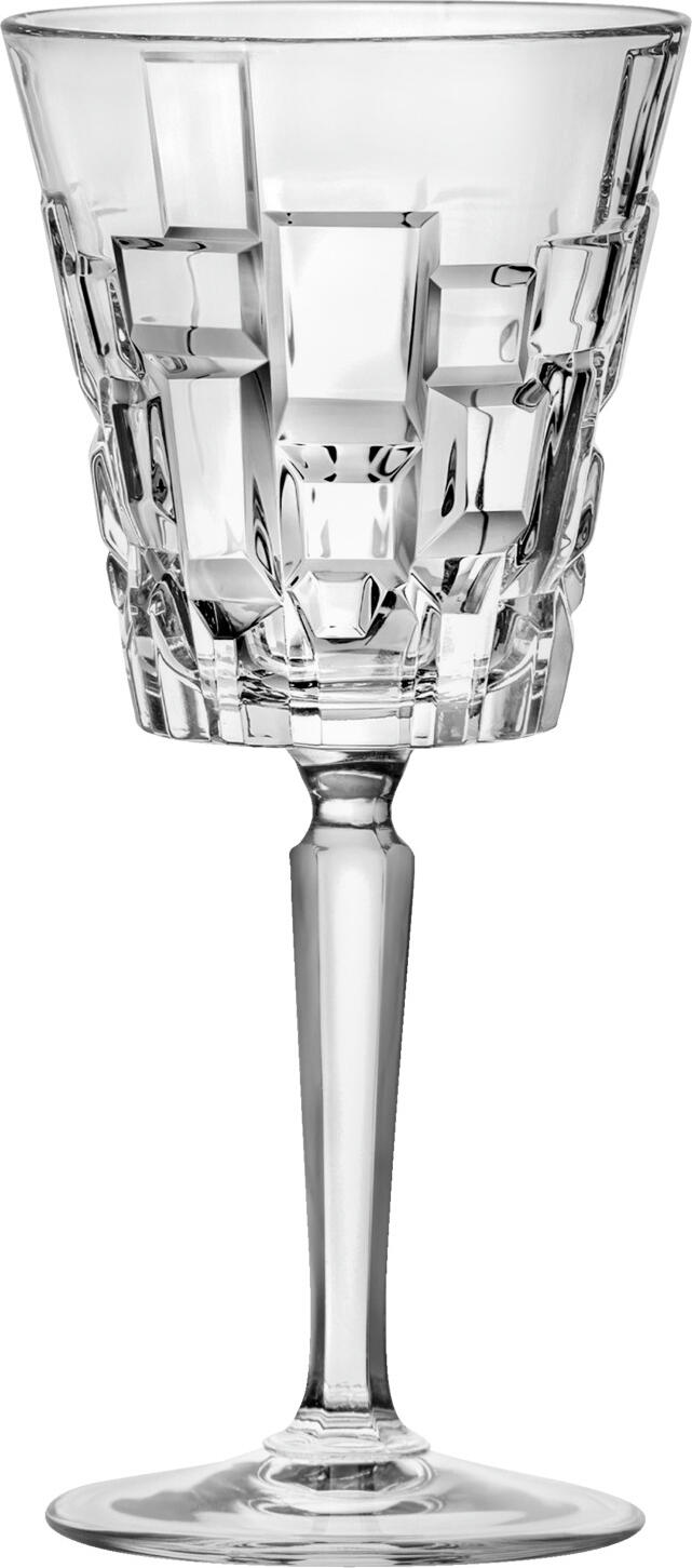 RCR Cristalleria Italiana Etna Red Wine Glass Set of 6, 280ml Crystal Glass, Transparent, Dishwasher Safe, 8.7x19.4 cm