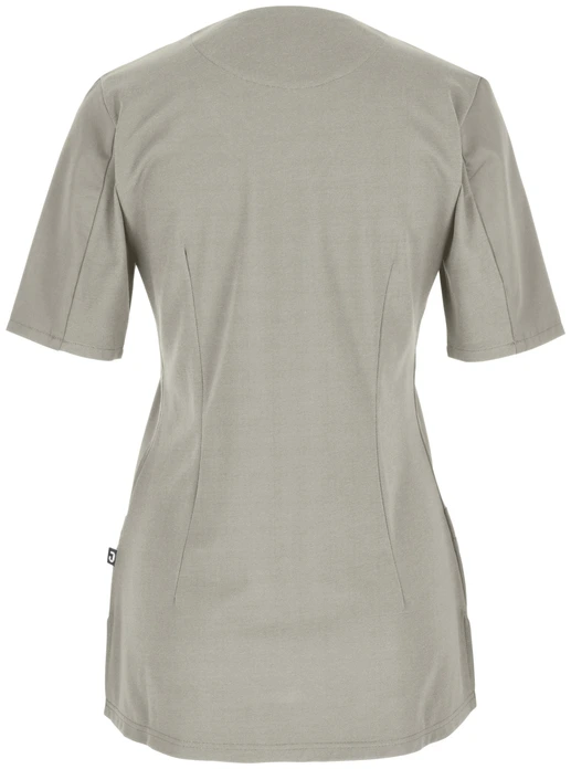 Jobeline Calva Women's Pull-On Tunic, Short-Sleeved V-Neck Medical Scrub, Polyester Cotton Blend with Breathable Piqué Back, Regular Fit, XS