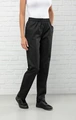 PULSIVA LUSINI Solutions GmbH Women's chef trousers Liam Damen Kochhose Liam Women's chef trousers Liam; Size 38; black Damen Kochhose Liam; Kleidergröße 38; schwarz 65 % polyester, 35 % cotton. 200 g/m². 60 °C wash. Solid, practical women's chef trousers made of easy-care, smooth fabric. Back with two patch pockets, two side pockets, flexible elastic waistband with internal cord for optimal width adjustment. Comfortable, straight cut with comfortable fit. Inside leg length: 78 cm for size 36. 65 % Polyester, 35 % Baumwolle. 200 g/m². 60°-Wäsche. Solide, praktische Damenkochhose aus pflegeleichtem, glattem Gewebe. Rückenteil mit zwei aufgesetzten Taschen, zwei seitliche Eingriffstaschen, flexibler Gummibund mit innenliegender Kordel zur optimalen Weitenregulierung. Komfortabler, gerader Schnitt mit bequemer Passform. Innenbeinlänge: 78 cm in Gr 36
