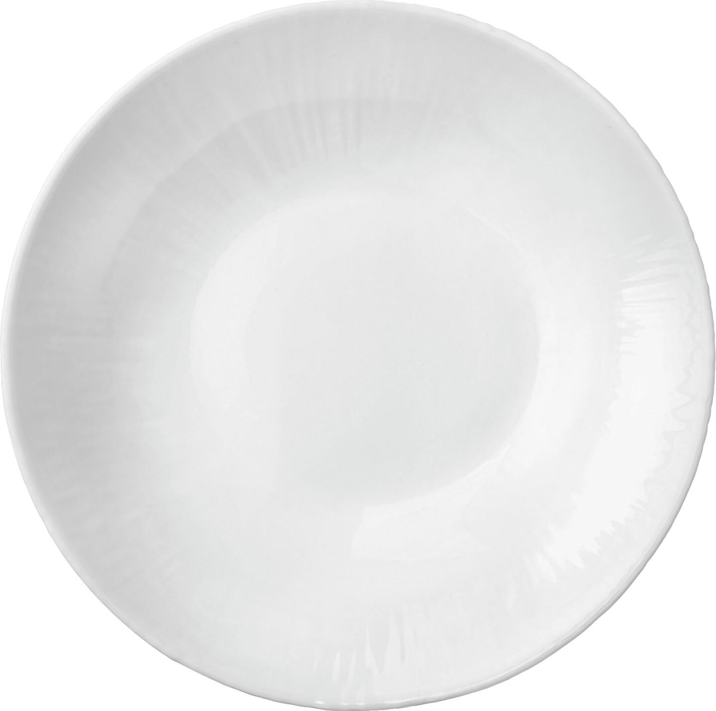 Farfurii adanci pentru supa Bormioli Rocco Coconut, sticla temperata, albe, 20.1 cm, 800 ml, rezistente la masina de spalat vase si cuptor cu microunde, set de 6 piese