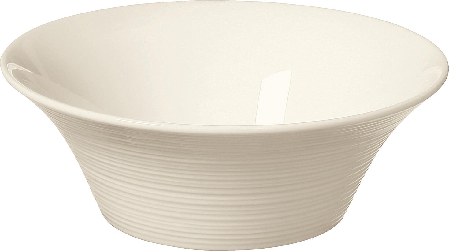 VEGA LUSINI Solutions GmbH Bowl  Skyline Schale Skyline Bowl  Skyline; 300 ml, 17.5x6 cm (ØxH); cream white; round; 6 piece / pack Schale Skyline; 300 ml, 17.5x6 cm (ØxH); cremeweiß; rund; 6 Stück / Pack Cream colored bone china bowl with relief. Modern design. High resistance. Brilliant glaze. Dishwasher safe and microwaveable. Cremefarbene Schale aus Bone-China mit Relief. Modernes Design. Hohe Widerstandsfähigkeit. Brillante Glasur. Spülmaschinenfest und mikrowellengeeignet.