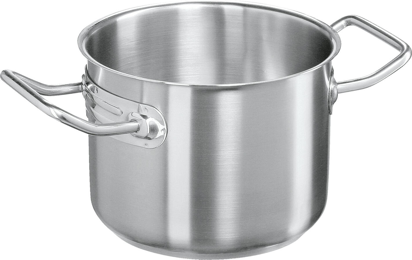 Oala pentru supa Pulsiva Chef, 20.9 L, Otel Inoxidabil 18/0 Crom-Nichel, Baza Sandwich cu Nucleu de Aluminiu, Margine pentru Turnare, Compatibila Toate Plite, Argintie, Fara Capac