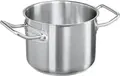 Oala pentru supa Pulsiva Chef, 20.9 L, Otel Inoxidabil 18/0 Crom-Nichel, Baza Sandwich cu Nucleu de Aluminiu, Margine pentru Turnare, Compatibila Toate Plite, Argintie, Fara Capac