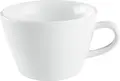 Pulsiva Rio Coffee Cup Set of 6, 200 ml White Porcelain, Dishwasher and Microwave Safe, Stackable, 9 cm Diameter