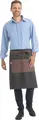 Pulsiva Tom Men's Long-Sleeved Plaid Shirt, 65% Polyester 35% Cotton, Straight Cut, Extra Long Back, Chest Pocket, Easy Care, Blue/White, Size 39/40
