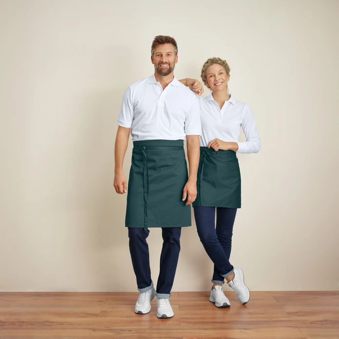 Scurt Scurt Jobeline Botero, 45x100 cm, Verde Petrol, 65% Poliester 35% Bumbac, 200 g/m², OEKO-TEX Standard 100, Material Robust Rezistent la Cute, Unisex