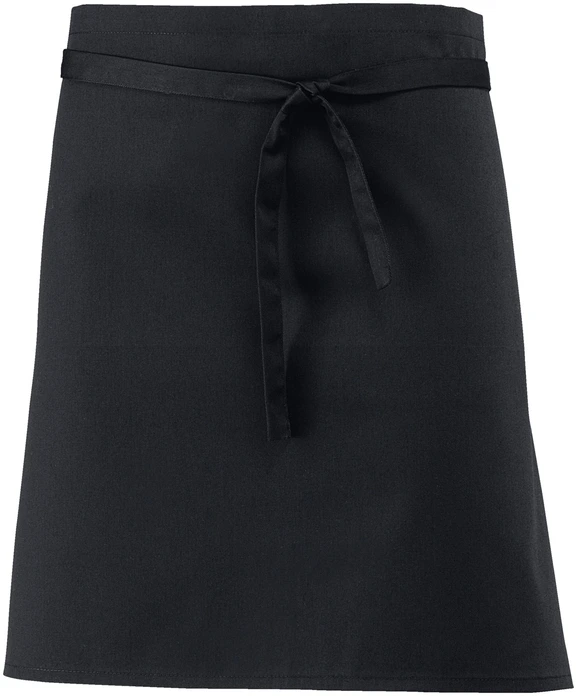 Jobeline Botero Waist Apron, 45x80 cm, Unisex, Black, 65% Polyester 35% Cotton, OEKO-TEX Standard 100, Easy-Care Robust Half Apron