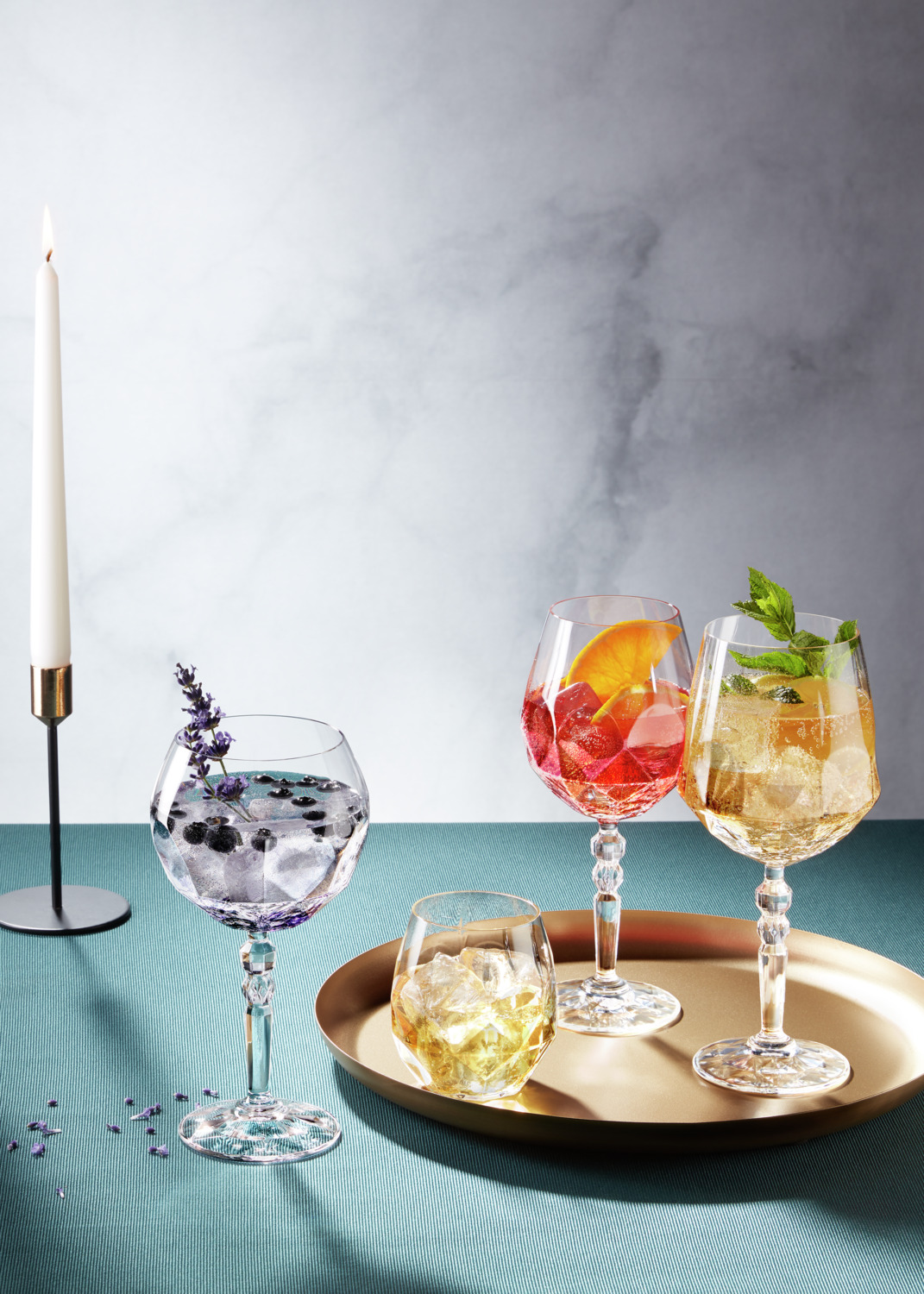 Set de 6 pahare pentru Gin and Tonic RCR Alkemist, cristal Luxion fara plumb, 580 ml, transparente, design modern, rezistente la masina de spalat vase
