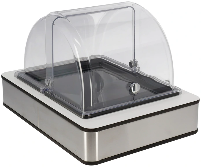VEGA Sturgis Roll-top Hood GN 1/2, Tritan Shatterproof Transparent Cover, 27.6x18.9x33.7 cm, BPA-free, -40 to 90 °C