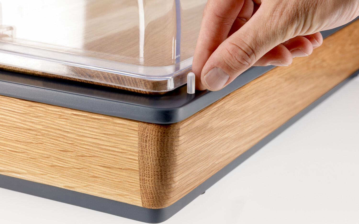 VEGA Sturgis Roll-top Hood GN 1/2, Tritan Shatterproof Transparent Cover, 27.6x18.9x33.7 cm, BPA-free, -40 to 90 °C