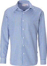 PULSIVA LUSINI Solutions GmbH Men's shirt Tom long-sleeved Herren Hemd Tom Langarm Men's shirt Tom long-sleeved; Size 41/42; blue/white Herren Hemd Tom Langarm; Kleidergröße 41/42; blau/weiß 65 % polyester, 35 % cotton, 100 g/m², 60 °C wash. Plaid men's shirt with sleeve cuffs and chest pocket. Extra long back length. Shirt available in long sleeve. Tumble dry possible. Straight cut. Ordered size = collar size. 65 % Polyester, 35 % Baumwolle. 60°-Wäsche. Pflegeleichtes Herrenhemd im Karodessin mit Langarm. Mit 1-Knopfmanschette und Brusttasche. Gerader Schnitt mit extra langer Rückenlänge. Rückenlänge: 82 cm in Gr 39/40