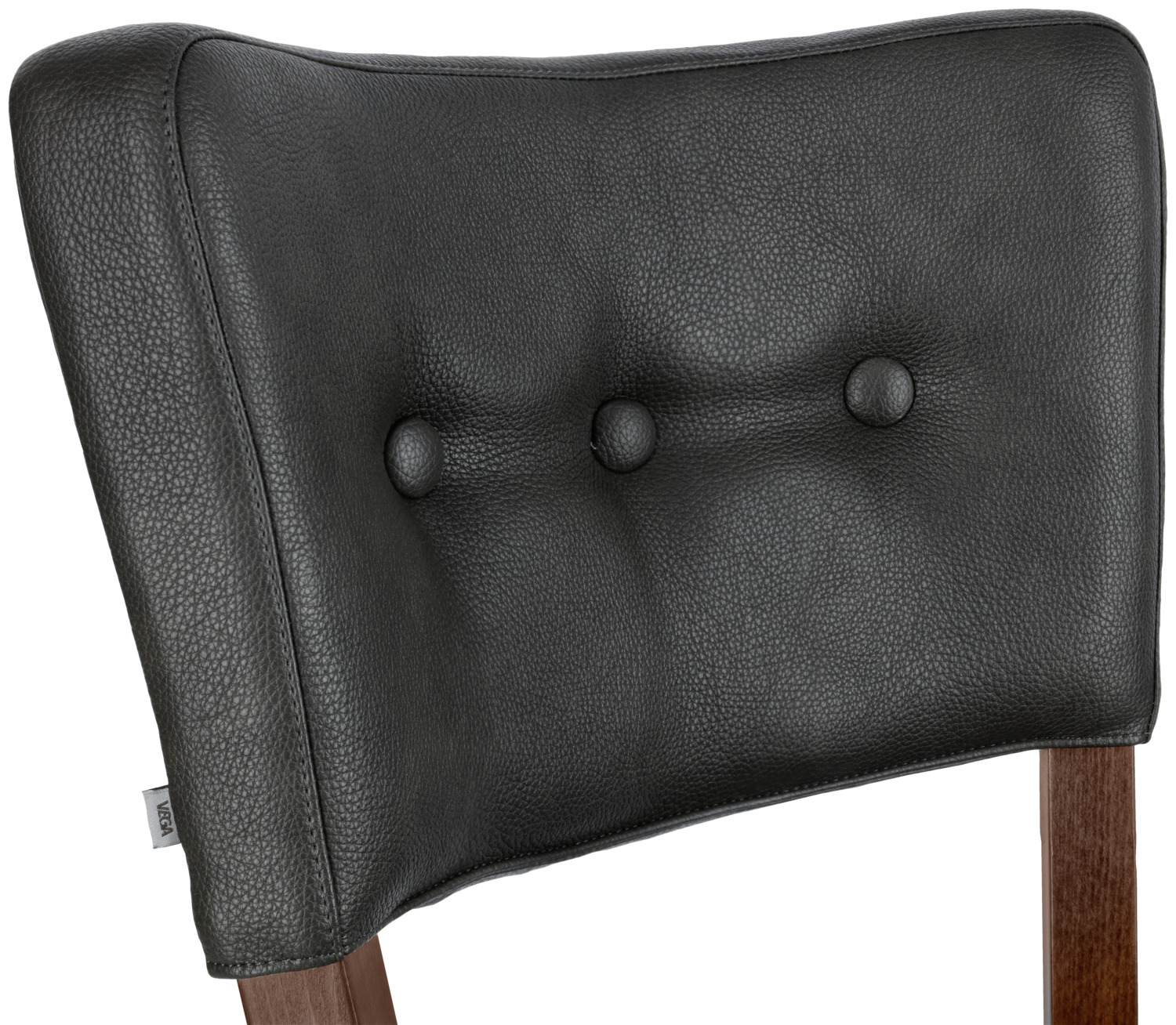 Set de 2 scaune de bar VEGA Winslow, Antracit, 46x57x116 cm, Înălțime șezut 80 cm, Sarcină max 160 kg