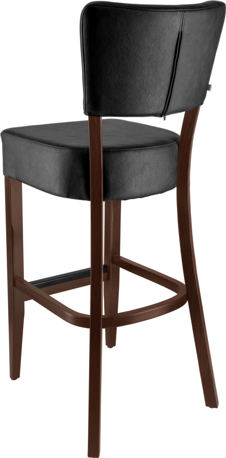 VEGA LUSINI Solutions GmbH Bar chair Winslow imitation leather Barstuhl Winslow Kunstleder Bar chair Winslow imitation leather; 46x57x116 cm (WxDxH); seat anthracite, base tobacco stained; 2 piece / pack Barstuhl Winslow Kunstleder; 46x57x116 cm (BxTxH); Sitz anthrazit, Gestell tabak gebeizt; 2 Stück / Pack High-quality bar chair made of imitation leather and tobacco-stained beech legs. The back is finished with classic buttonholes and provides a timeless elegance for various furnishing styles. Fire-retardant cover. Suitable for indoor use only. Includes plastic glides and powder-coated steel kick plate. Supplied assembled. Order matching chair at the same time. Hochwertiger Barstuhl aus Kunstleder und tabak gebeizten Buchenbeinen. Der Rücken ist mit klassischen Knopfeinzügen gearbeitet und sorgt für eine zeitlose Eleganz für verschiedene Einrichtungsstile. Feuerhemmender Bezug. Nur für den Innenbereich geeignet. Inklusive Kunststoffgleiter und Trittschutz aus pulverbeschichtetem Stahl. Lieferung erfolgt montiert. Passenden Stuhl gleich mitbestellen. Der Barstuhl ist FSC™-zertifiziert. LUSINI ist davon überzeugt, dass Wälder für unsere Zukunft unverzichtbar sind. Deshalb setzen wir uns für FSC™-zertifizierte Produkte ein (FSC™ N003150). So können wir Ihnen helfen, bessere Kaufentscheidungen zum Wohle unserer Wälder zu treffen. www.fsc.org