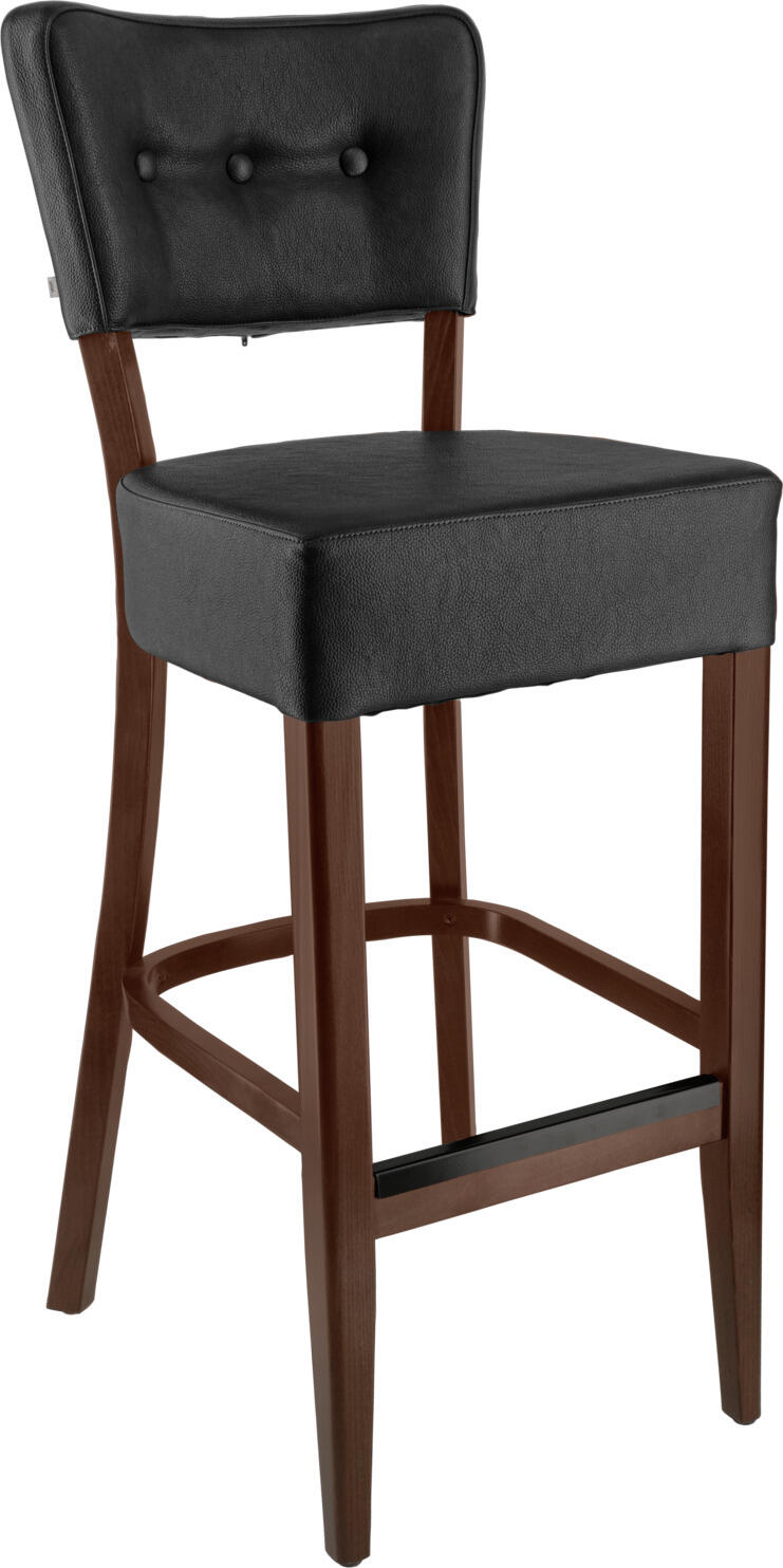 Set de 2 scaune de bar VEGA Winslow, Antracit, 46x57x116 cm, Înălțime șezut 80 cm, Sarcină max 160 kg