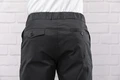 Jobeline Move Men's Chef Trousers, Slim Fit Tapered Leg, Cotton-Polyester Blend, Elasticated Waistband with Drawstring, Black