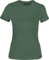 Tricou Jobeline Malme cu maneca scurta pentru femei, culoarea maslinie, marime 2XL, Jersey de bumbac stretch 190 g/m², Croială Regular Fit, Guler Rotund, OEKO-TEX Standard 100