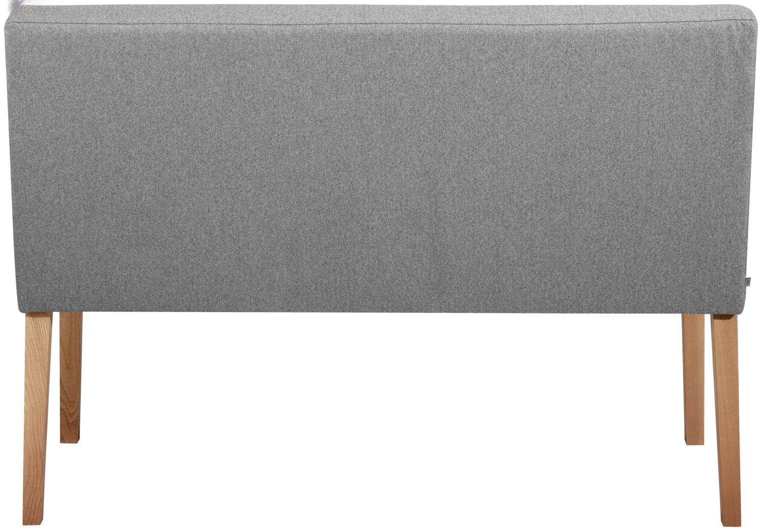 VEGA Tolga Upholstered Bench, 2 Seats, Scandinavian Style, Solid Beech Frame, Flame-Retardant Polyester Fabric, 126x55x90 cm, Retractable Backrest