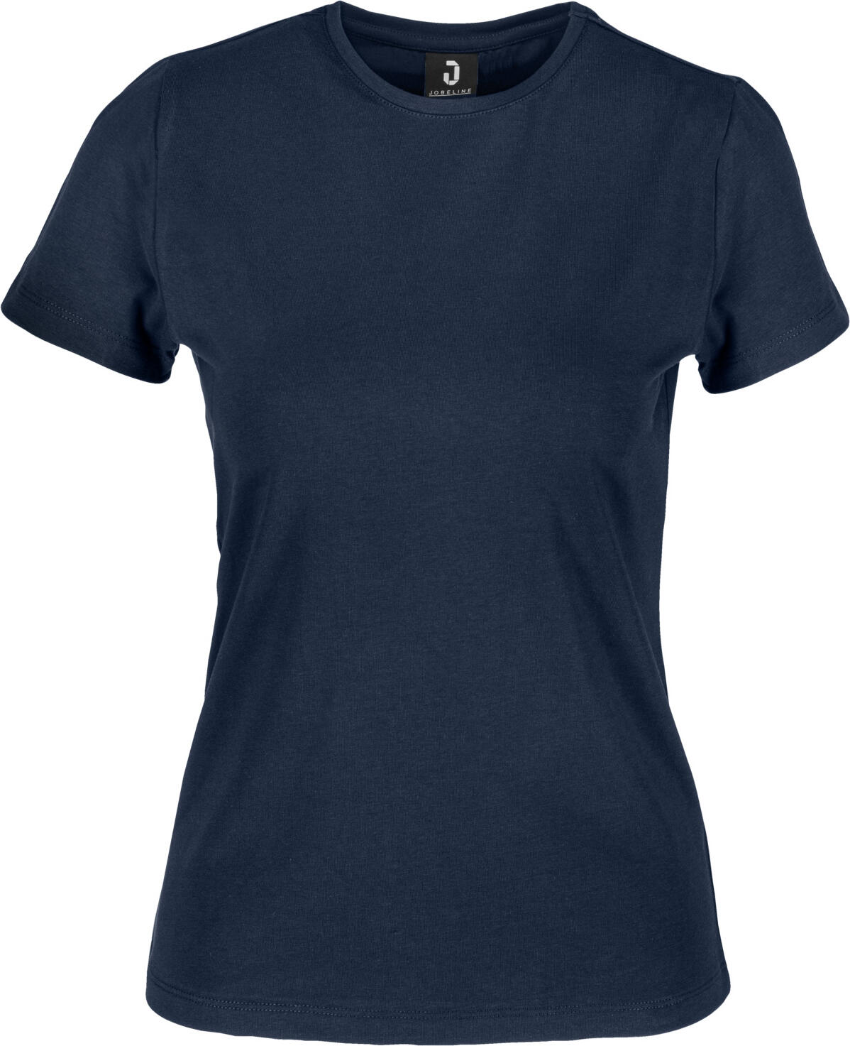 JOBELINE LUSINI Solutions GmbH Women's T-shirt Malme short sleeve Damen T-Shirt Malme Kurzarm Women's T-shirt Malme short sleeve; Size 2XL; navy Damen T-Shirt Malme Kurzarm; Kleidergröße 2XL; navy 95 % cotton, 5 % elastane. 40°C wash. Classic T-shirt with round neckline for women. With elastane content for optimum comfort and extra-long back length for the demands of the catering trade. Back length: 60 cm for size S. 95 % Baumwolle, 5 % Elasthan. 40°-Wäsche. Klassisches T-Shirt mit Rundhalsausschnitt für Damen. Mit Elasthananteil für optimalen Tragekomfort und extra langer Rückenlänge für die Ansprüche in der Gastronomie. Rückenlänge: 60 cm in Gr. S